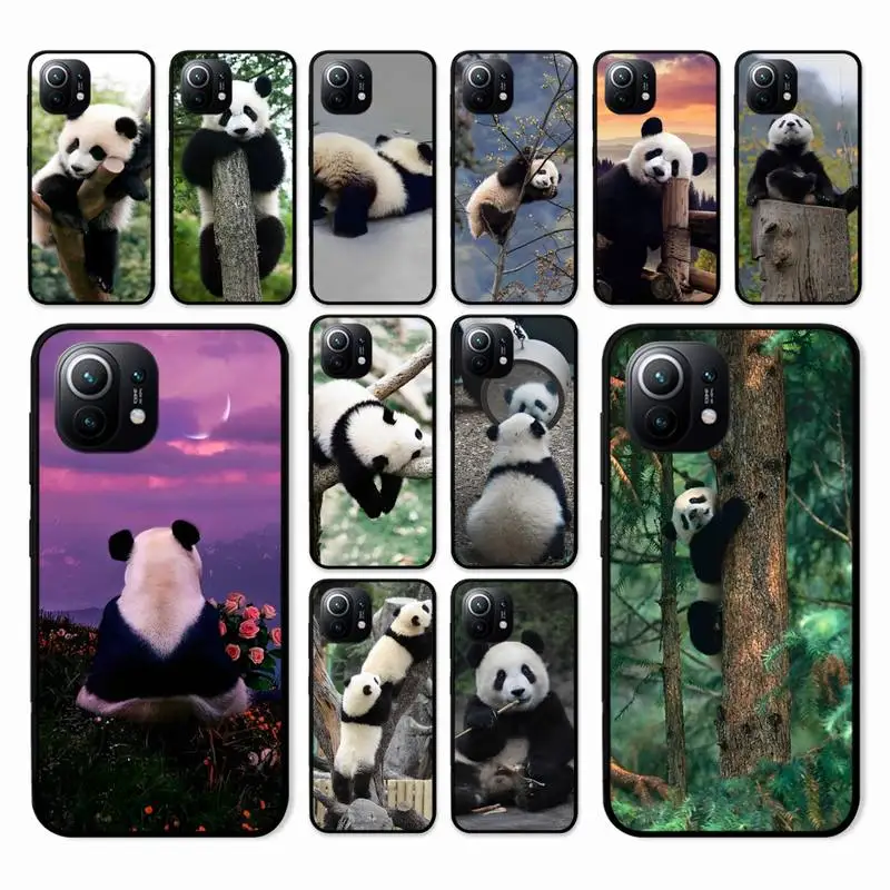 

Cute Animal Panda Phone Case for Xiaomi mi 8 9 10 lite pro 9SE 5 6 X max 2 3 mix2s F1