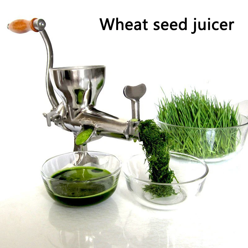 

Stainless Steel Manual Iuicer Wheat Grass Seedling Juicer fruit and vegetable pomegranate ginger juicer slag juice