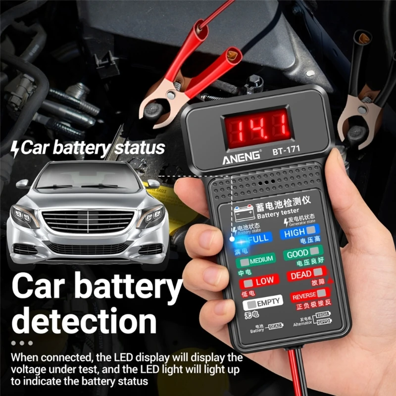 

Alternator Cranking Battery Tester Battery Battery System And Analyzer Tester Load Car Auto Charging