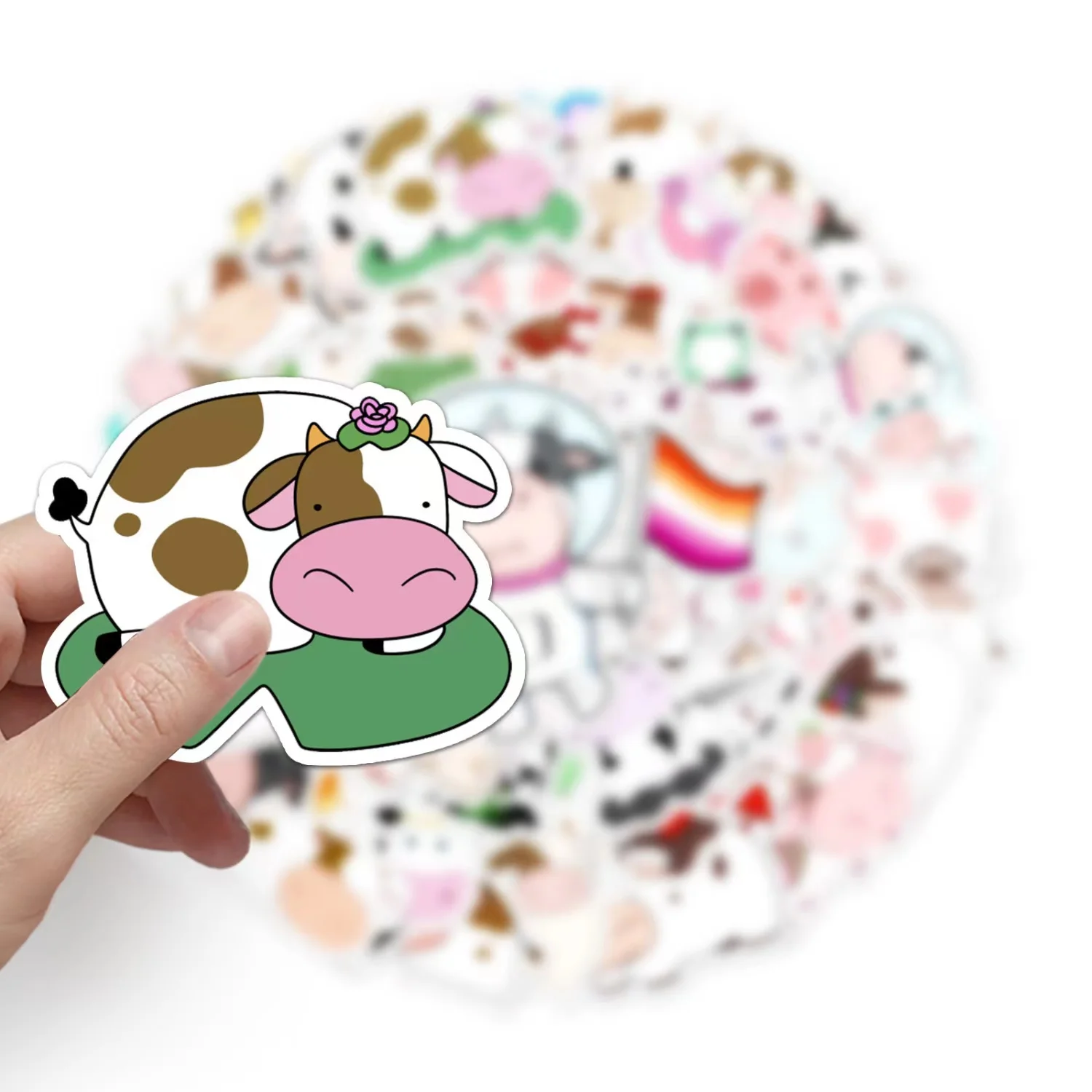 

Cows Graffiti Stickers Cartoon Animal Children Stickers DIY Skateboard Luggage Stickers Waterproof Decals Stickers