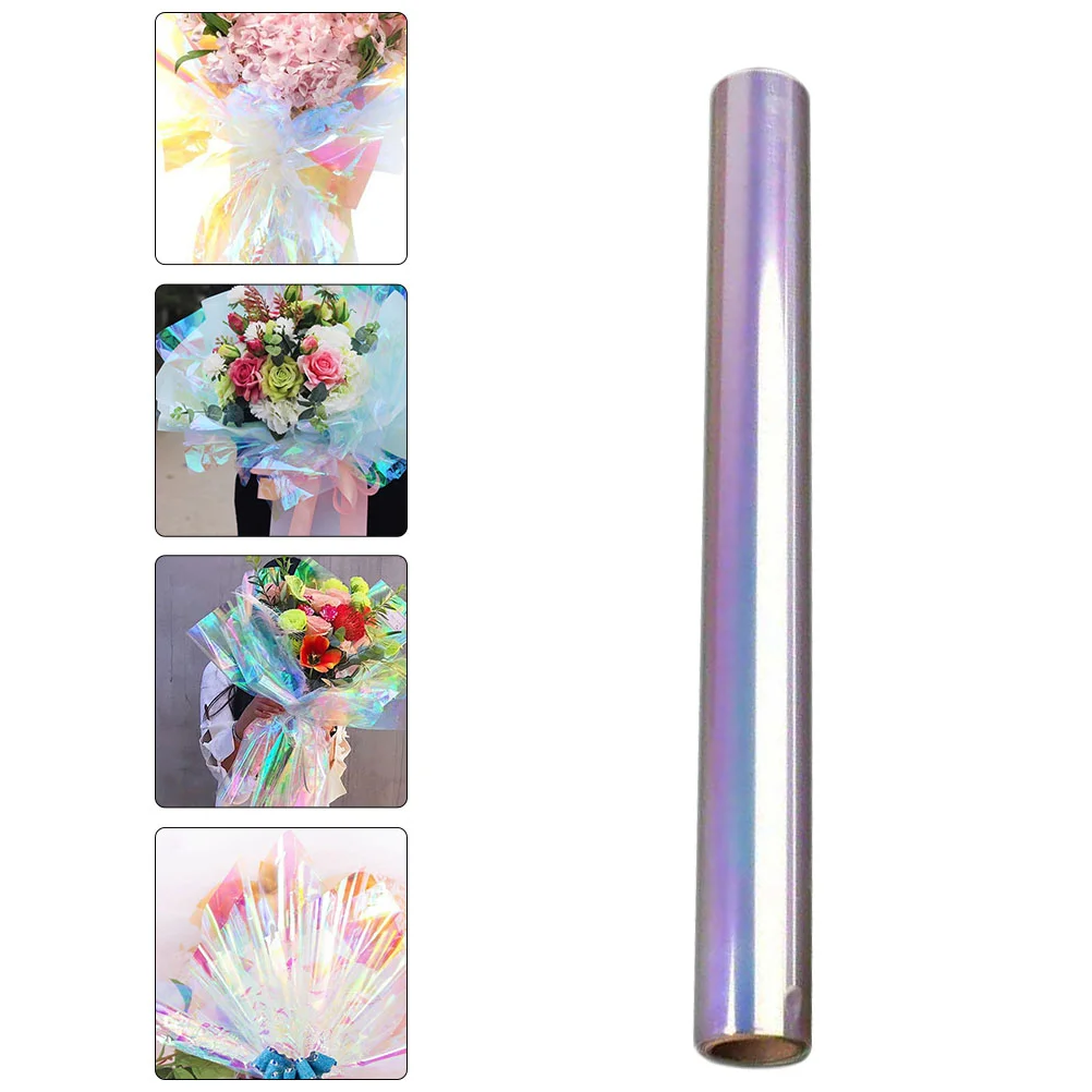 

Film Paper Cellophane Wrapping Gift Iridescent Flower Candy Sheet Wrap Roll Wrapper Treats Packaging Package Bouquet Diy Baskets