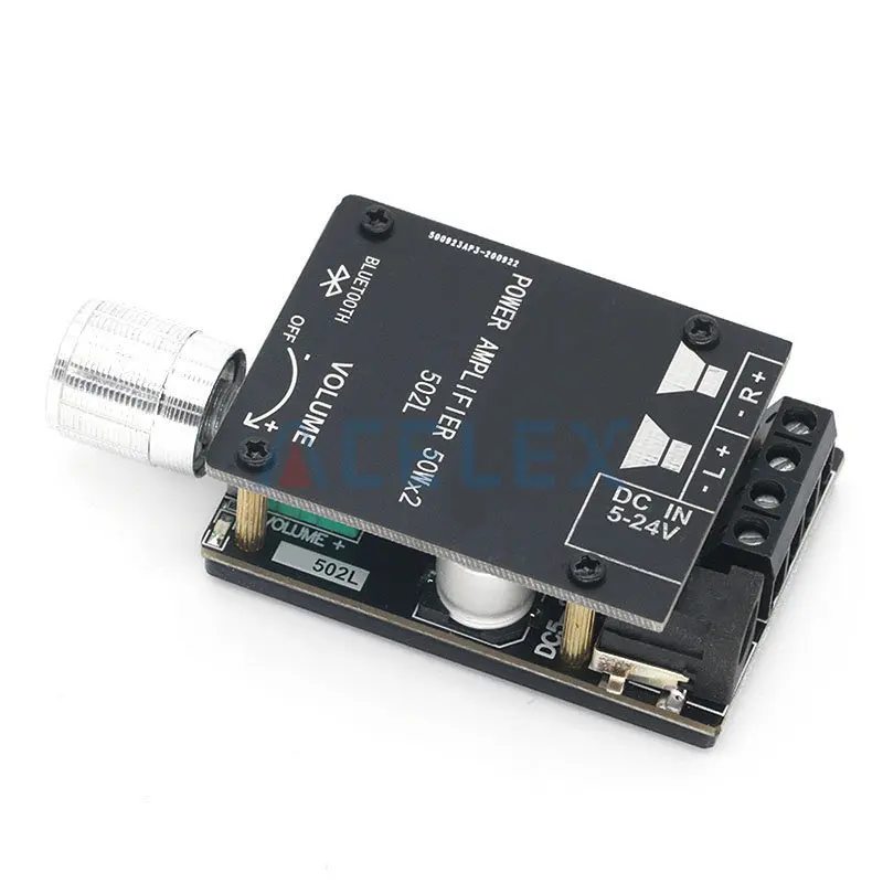 ZK-502L Беспроводной аудиоусилитель Bluetooth 5.0 цифровой стереоусилительная плата 50Wx2 Amp Amplificador power amp.