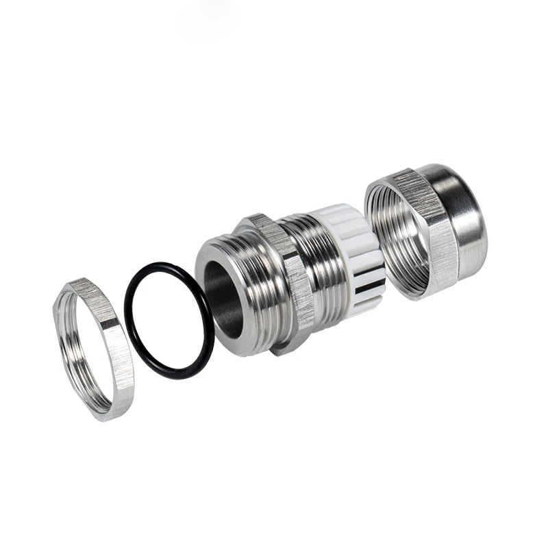 

Electrical M10 M12 M16 M20 M22 M24 M25 M30 M32 M40 M50 M60 IP68 Metal Stainless Steel 304 316 Cord Grip With Rubber O Ring