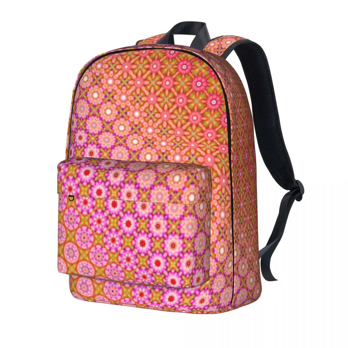 

Psychedelic Mandala Backpack Vintage Print Outdoor Style Backpacks Female Kawaii School Bags Custom Pattern Rucksack