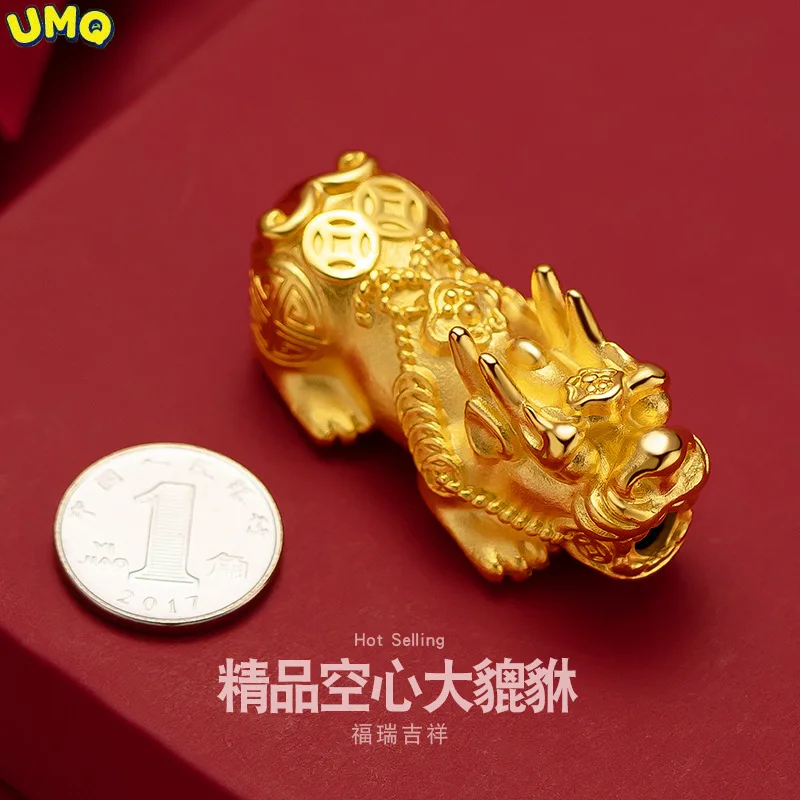 Gold Shop Same Semi Hollow Fortune Money Boutique Vietnam Gold Imitation Gold High Fixed Diy Bracelet Accessories