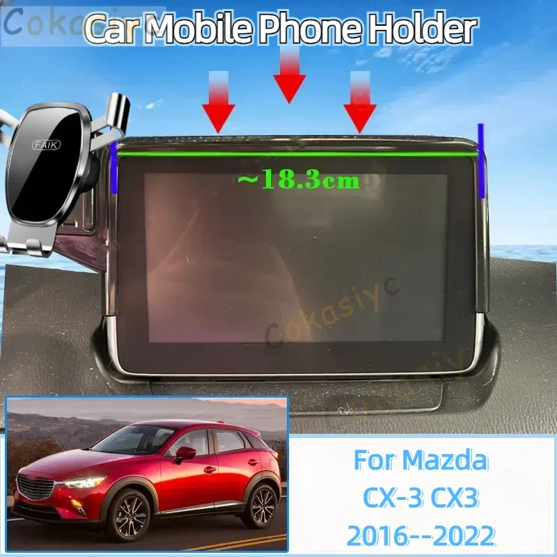 Автомобильное крепление для Mazda CX-3 CX3 Sport DK 2016 ~ 2022 Экран Держатель мобильного