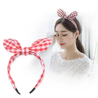 easya 6 styles multicolor cute ear headband hair accessories sweet dot plaid striped hairband headwear for women girls gift