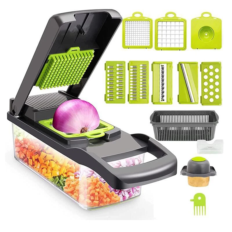 

Vegetable Chopper 13 In 1 Professional Food Chopper Multifunctional Vegetable Chopper And Slicer Onion Chopper