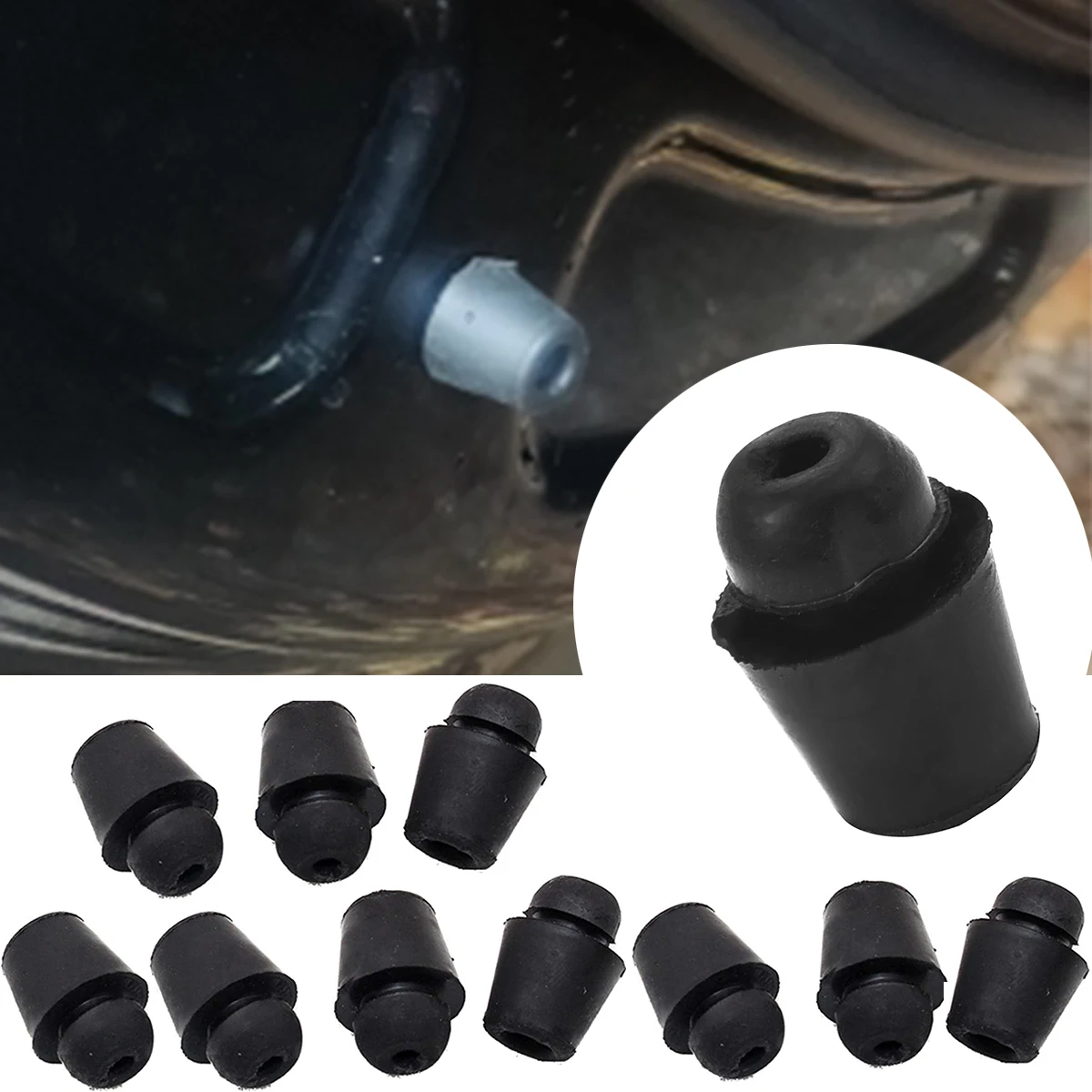 

10Pcs Car Door Shock Absorber Buffer Gasket Rubber Soundproof Softclose Auto Bumper Dampers Cushion Pad Protector Accessories