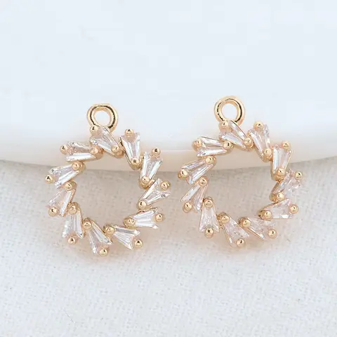 Заключения из латуни и циркония Florainer Tina 6 штук