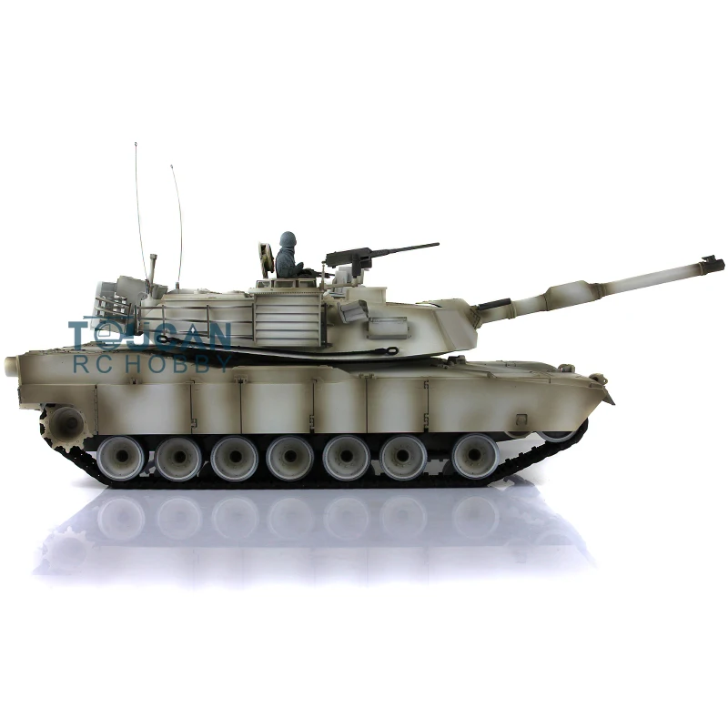 

2.4G HENG LONG Upgraded Ver 1/16 7.0 Barrel Recoil Metal M1A2 Abrams Snow RTR Toucan RC Tank 3918 Controlled Toys TH17831-SMT8