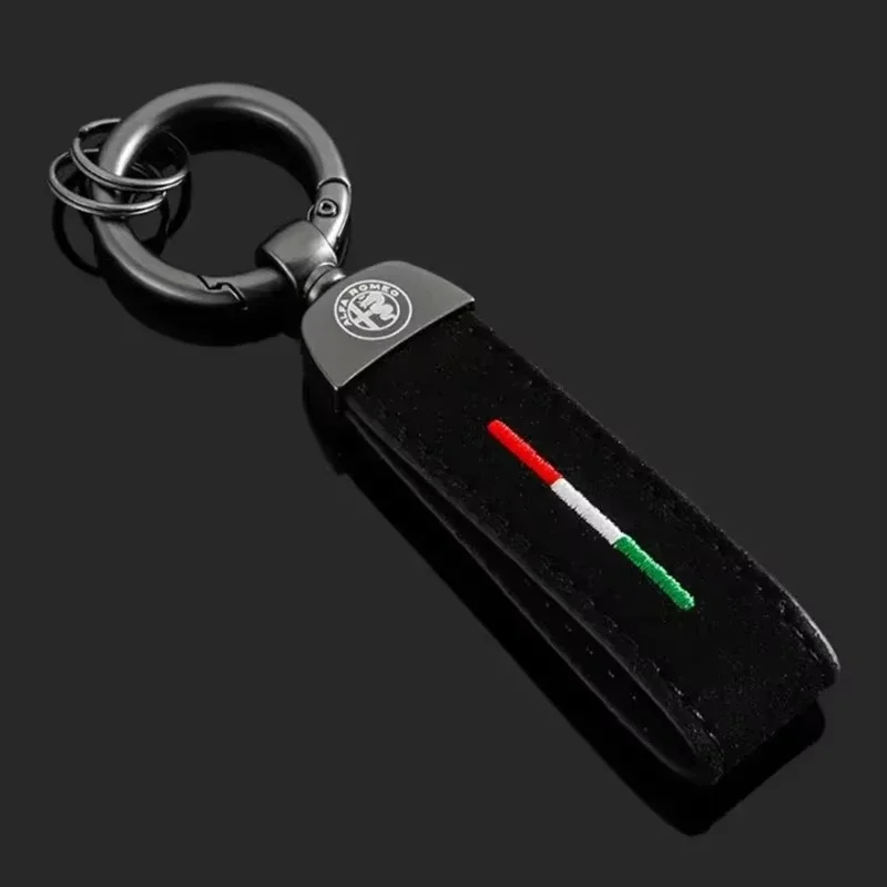 

1 шт. кожаные автомобильные значки для ключей с логотипом Alfa Romeo 159 Giulietta Giulia GT 156 Mito Stelvio, брелки для ключей, аксессуары