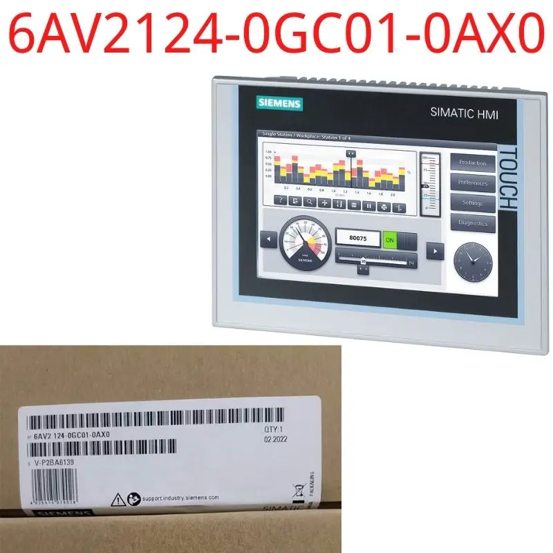 

SIEMENS NEW 6AV2124-0GC01-0AX0 SIMATIC HMI 6AV21240GC010AX0 Fast Shipping
