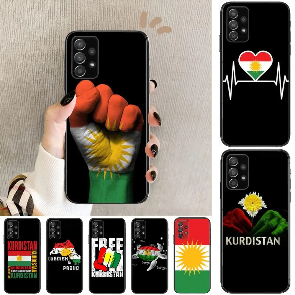 

Kurdistan Flag Phone Case Hull For Samsung Galaxy A70 A50 A51 A71 A52 A40 A30 A31 A90 A20E 5G a20s Black Shell Art Cell Cove