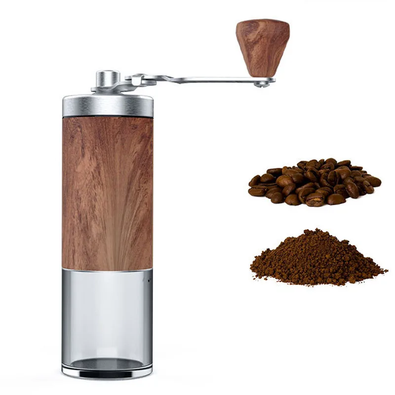 

Моющаяся ручная кофемолка, портативная Высококачественная ручная кофемолка, ручная миниатюрная керамическая шаровая кофемолка, регулируе...