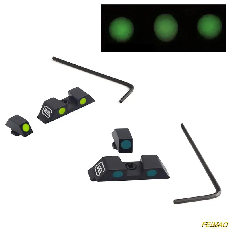 

Glow In The Dark NIGHT Sights For Glock Luminous Front And Rear Sight