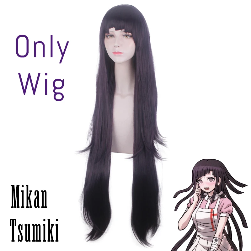Костюм для косплея Микан цумики из аниме данганронпа Униформа с париком костюмы
