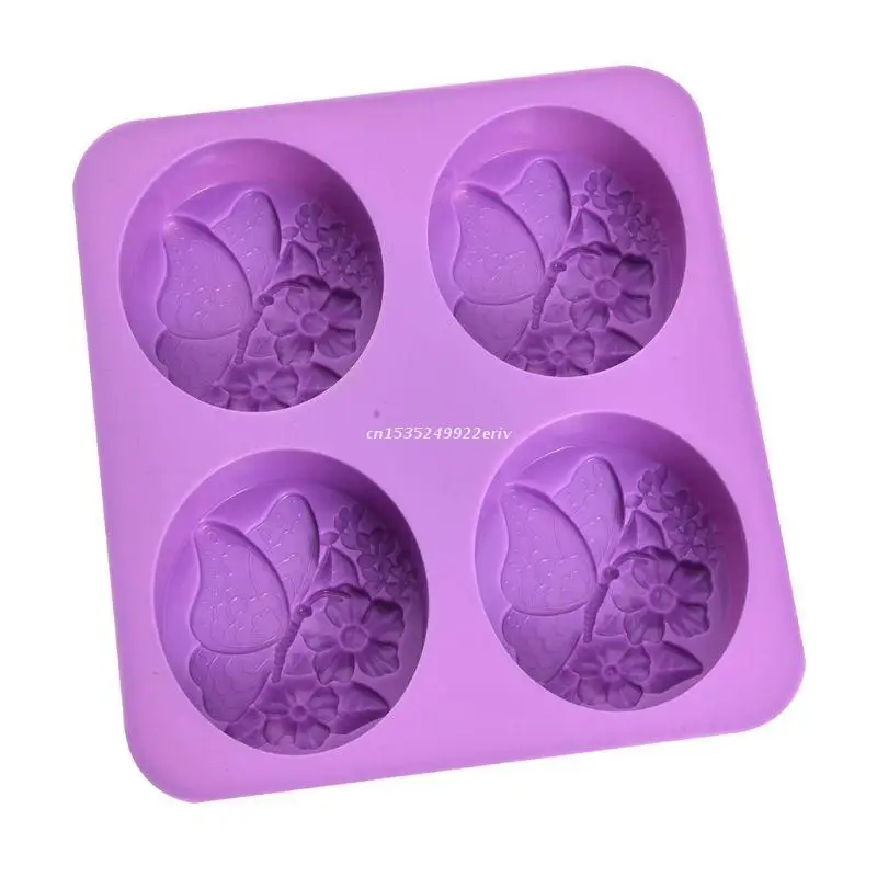 

3D Flower Butterfly Silicone Mold DIY Soap Clay Candle Making Cake Fondant Mould Dropship