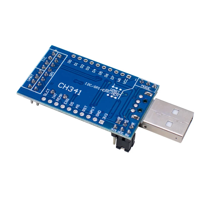 Модуль преобразователя USB в параллельный порт CH341A, программируемый USB-I2CSPIUARTISP-адаптер с переключением уровня напряжения 3.3В5В и индикатором работы (art.: 3920db232b700) - 3920db232b700