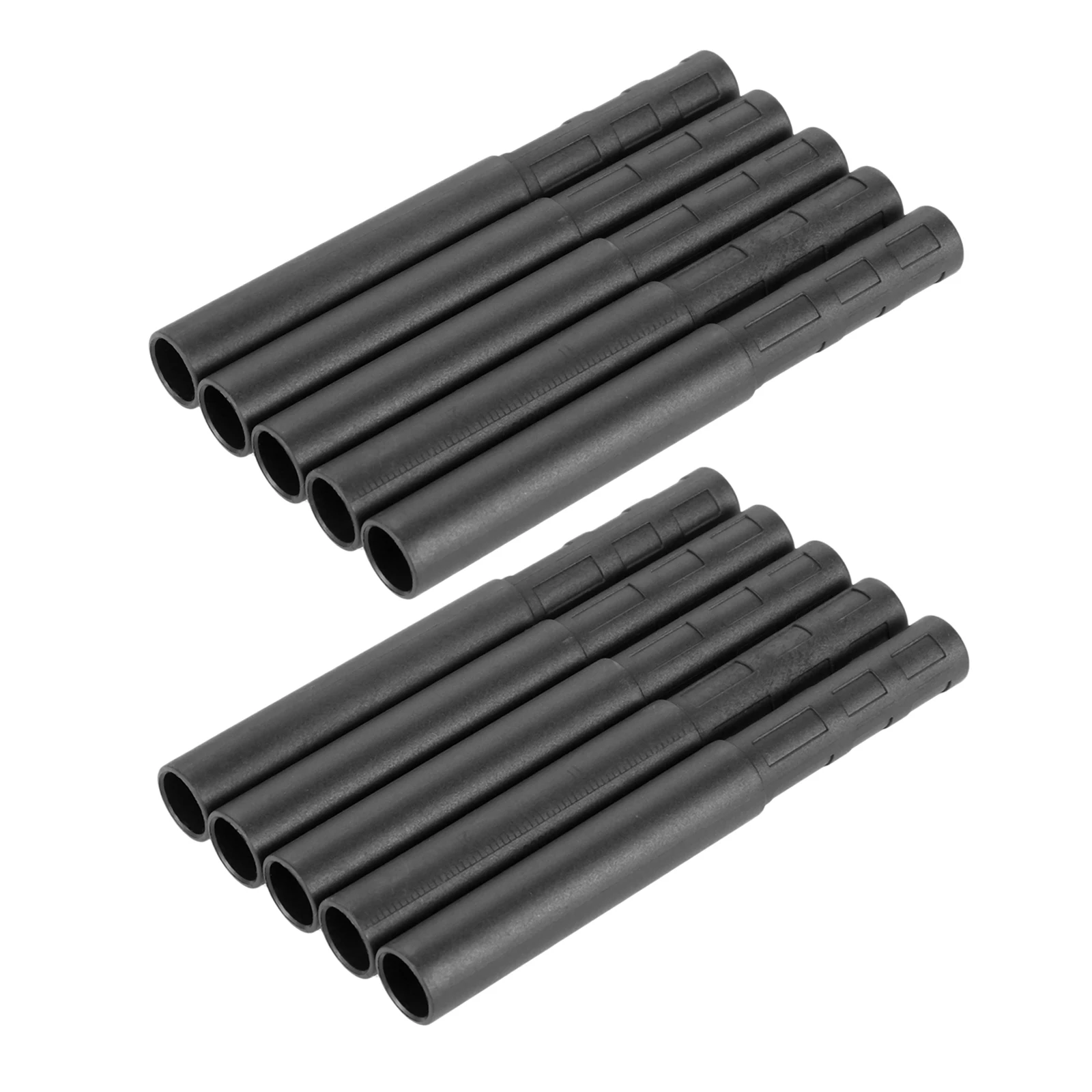 10Pcs Black Golf Club Carbon Fiber Extension Rods Kit Butt Extender Stick for Iron /Graphite Shaft Putter Golf Accessories 125mm images - 6