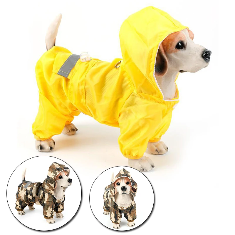 

Pet Dog Raincoat Puppy Clothing Waterproof Jacket Costumes Yorkie Poodle Bichon Pomeranian Schnauzer Corgi Coat Pet Clothes