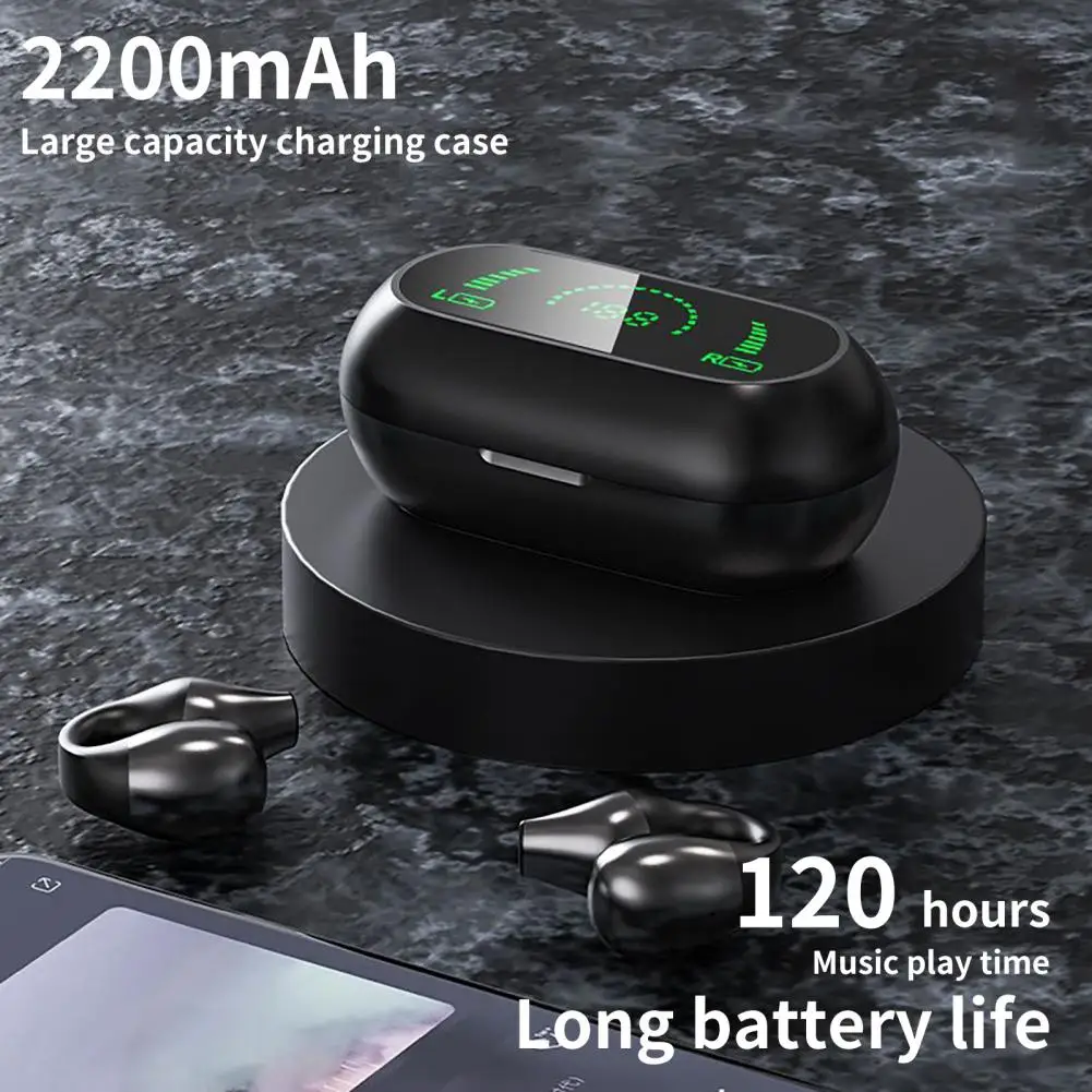 

Bluetooth-compactible Earphone Durable Wireless Headphones Lightweight Stereo Surround Excellent