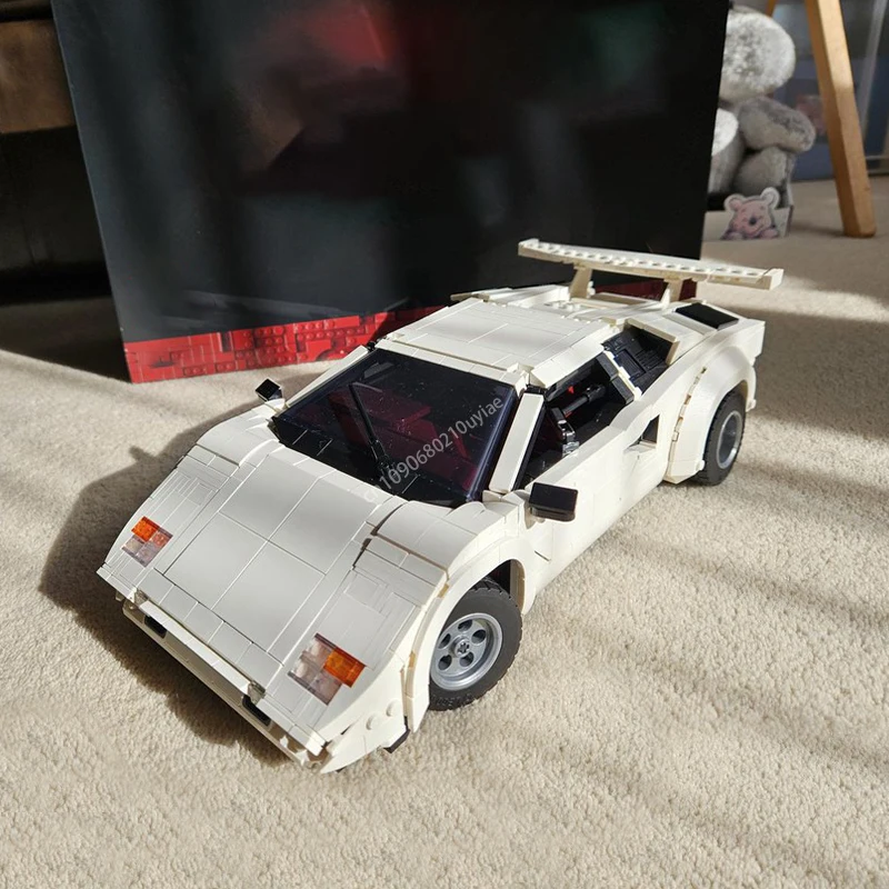Moc-10337 Технический Lamborghinis Countach 5000 Модель гоночного автомобиля Супер спортивные