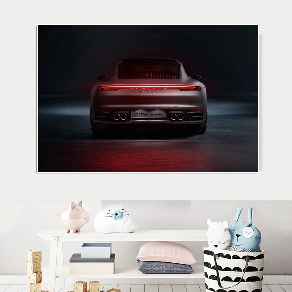 

Abstract Racing Poster And Print Modern Fashion Sports Car Canvas Painting Luxury Supercar Wall Art Living Room Home Decoration