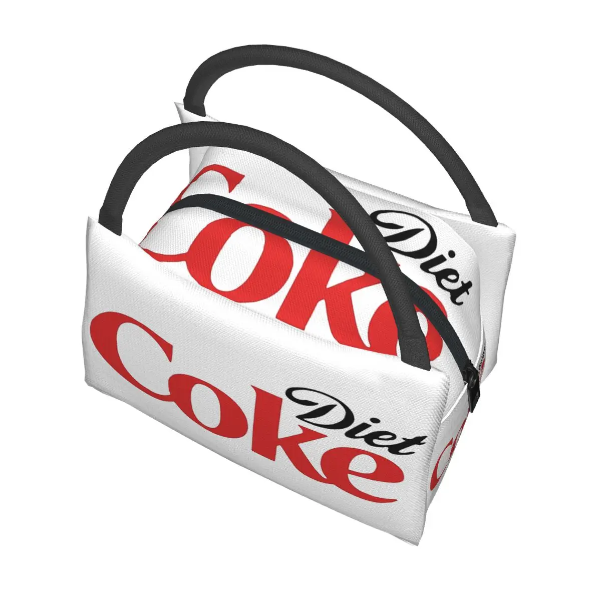 Фото Сумка-холодильник для обедов Coke Funny Lover Diet, изолированная, для школы, для хранения бенто-боксов, портативный контейнер, термосумка для еды №5
