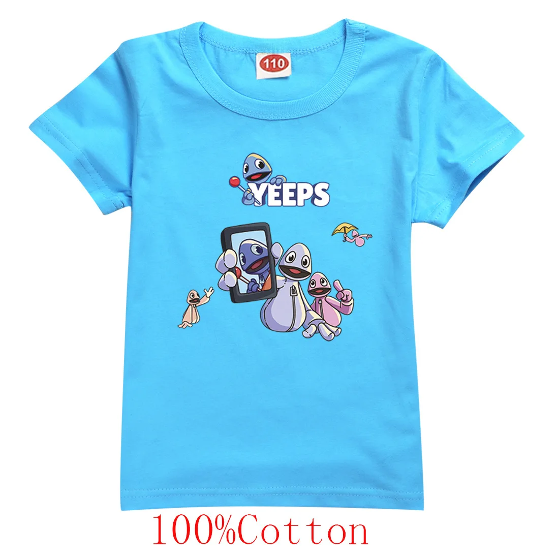 Футболка New Yeeps: Hide and Seek, детская популярная игровая одежда, летняя забавная футболка с круглым вырезом и короткими рукавами для маленьких девочек, футболки с графикой (art.: 3920cbcf1b374) - 3920cbcf1b374