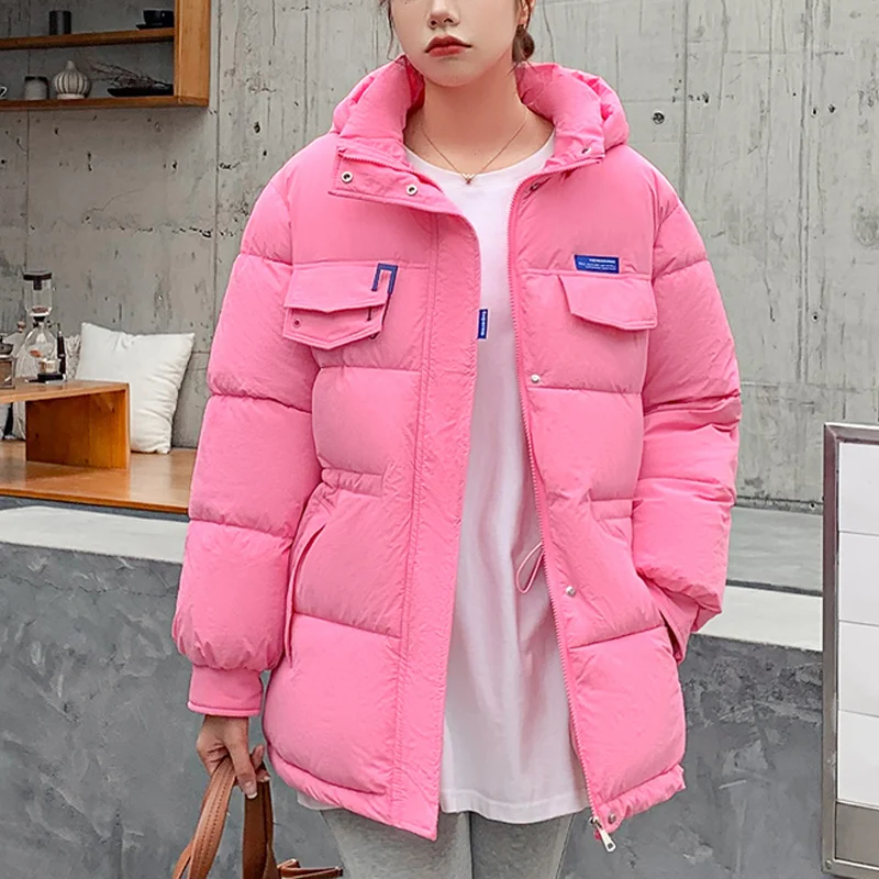 New Fashion 2022 Women Winter Jacket Warm Parkas Female Coat Cotton Padded Parka Jacket Hooded Outwear Women Clothing
