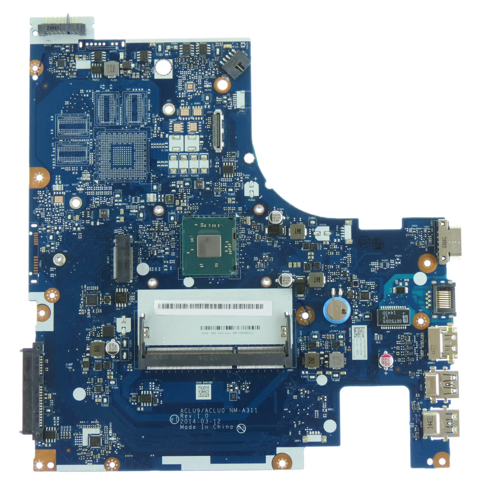 

Для материнской платы Lenovo G50-30 Celeron N2840