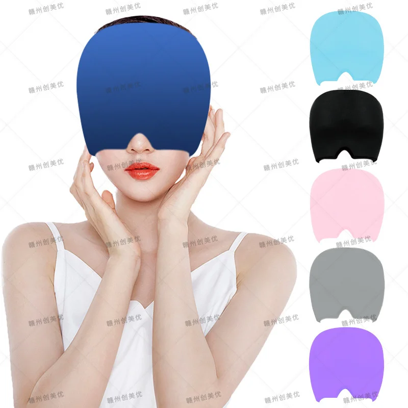 

Face cold compress headgear gel ice compress hat ice cap eye cold compress ice cap headache hat