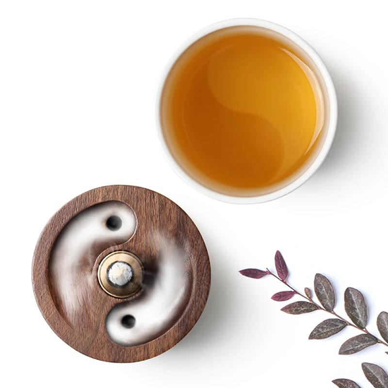 Porcelain Tea Maker Infuser Set Portable Teapot Chinese Gongfu with Sandalwood Incense Burner for Office Home Travel Gift |