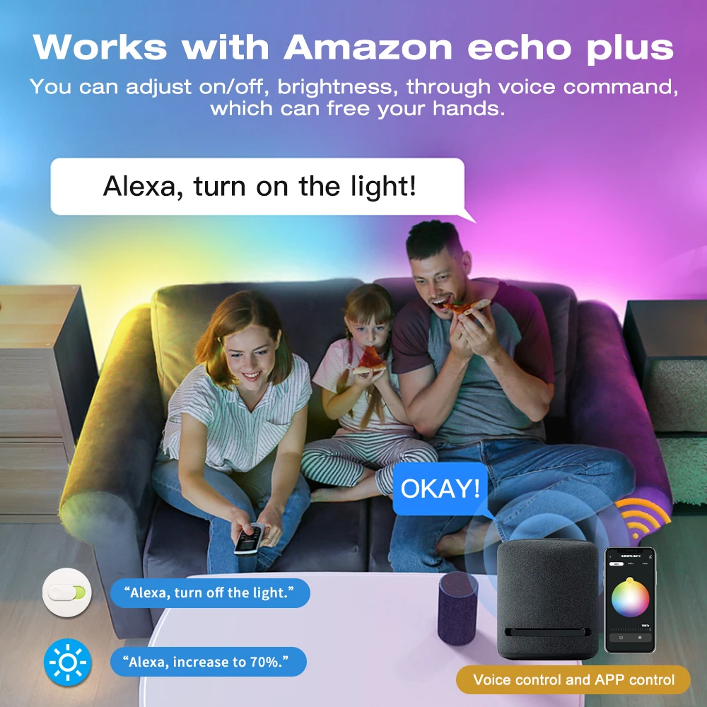 Фото DIY Smart Zigbee RF RGB контроллер диммер беспроводной пульт дистанционного управления постоянного тока 5/12/24 В для WS2811 WS2812 светодиодная лента Alexa Magic Dynamic Home №5
