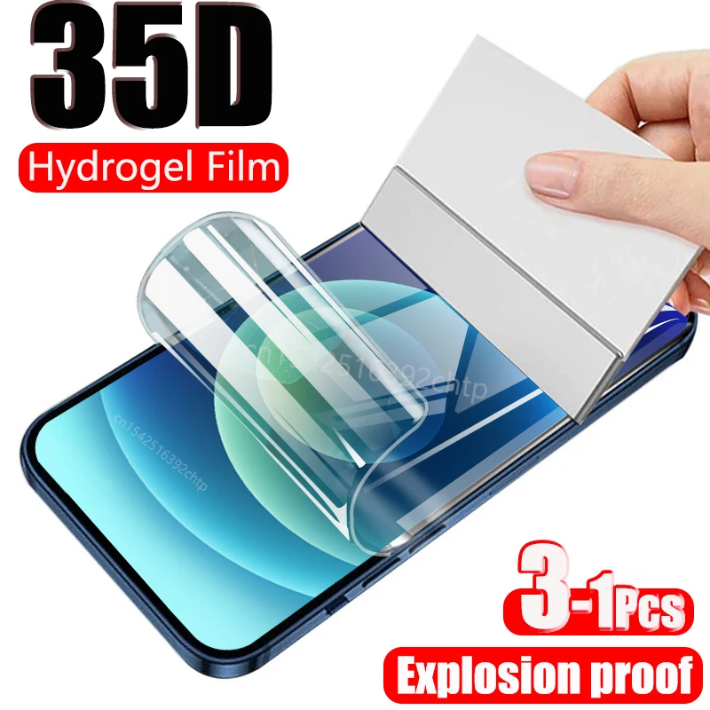 

Гидрогелевая пленка 35D для iPhone 12 Pro Max Mini, защита экрана на iPhone 11Pro XR XS Max 7 Plus 8 SE 2020 6S 11 X, не стекло
