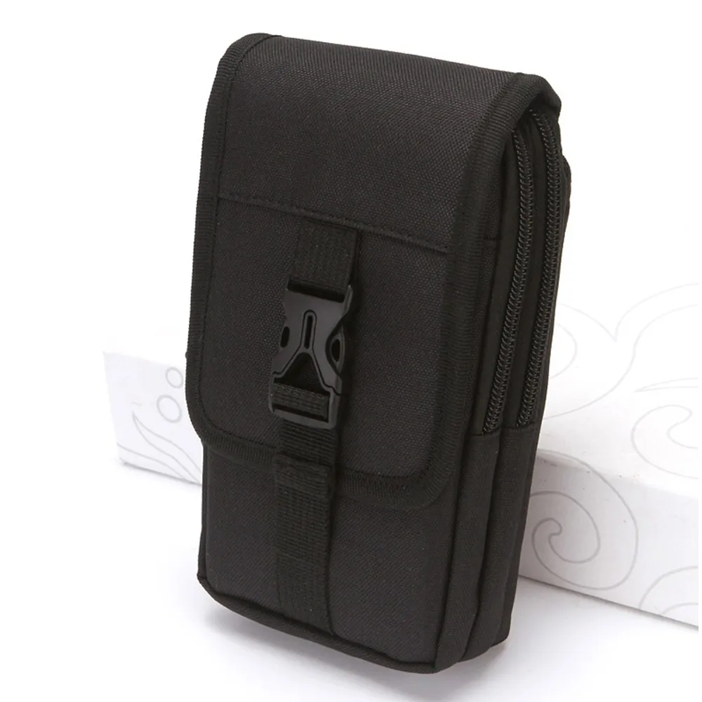 

Tactical Double-layer Phone Pouch EDC Tool Bags Military Fanny Pack Waist Bag Outdoor Sport Phone Case with D Hook