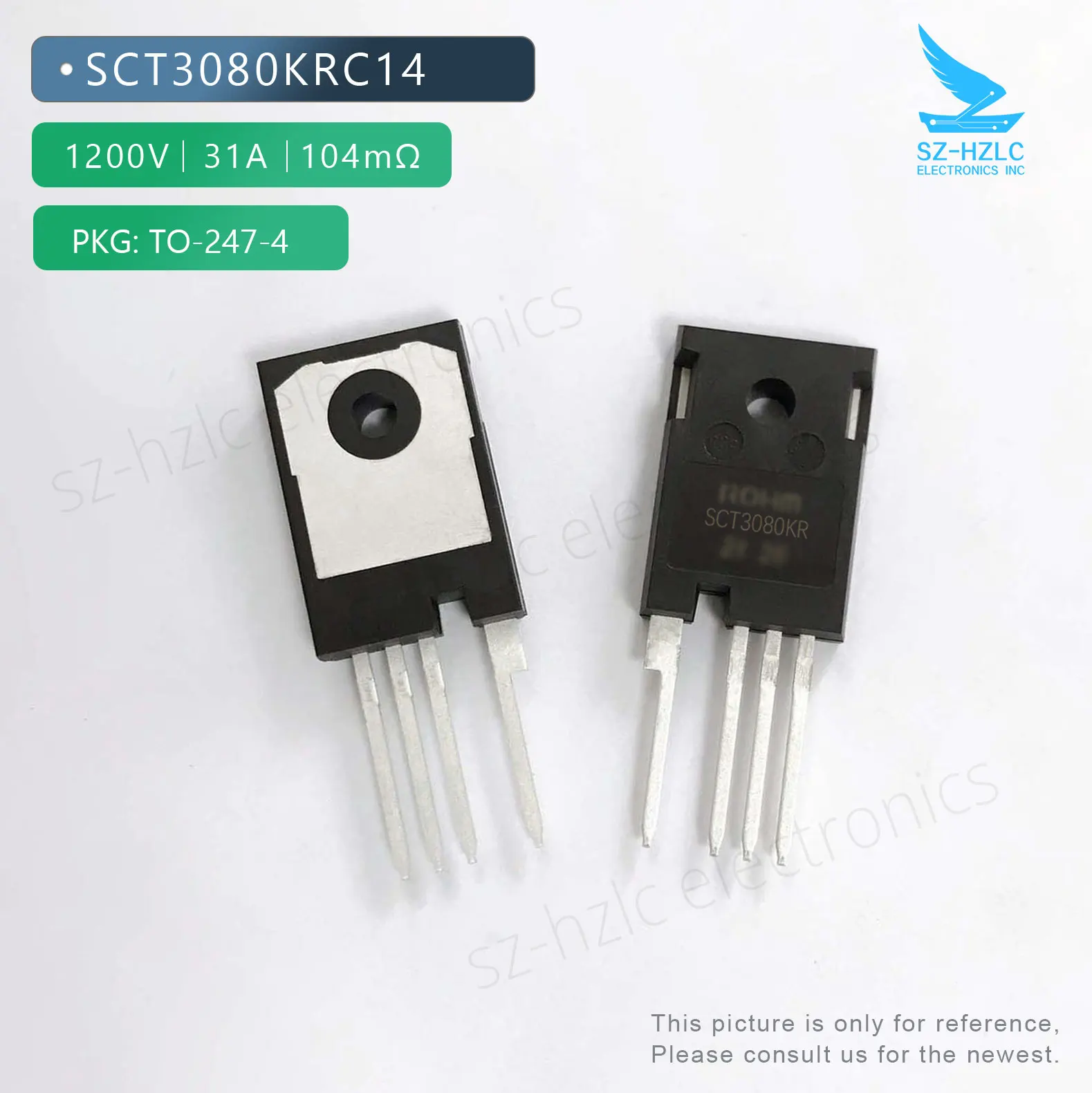 

SCT3080KRC14 SICFET Nmos 1200V 31A 104mΩ TO-247-4