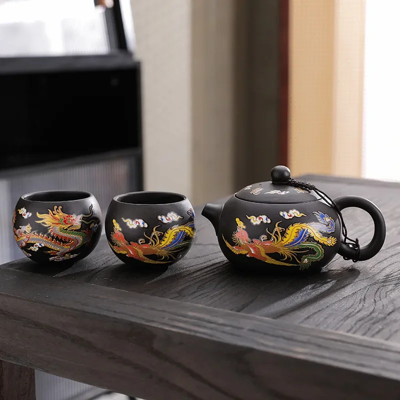 

Ручной чайник из пурпурной глины Zisha Xishi