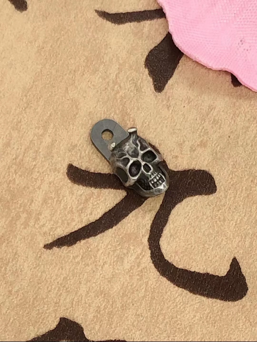 Цельная наполнительная вкладка с серебряным черепом для Hinderer XM-18 3 5 дюйма