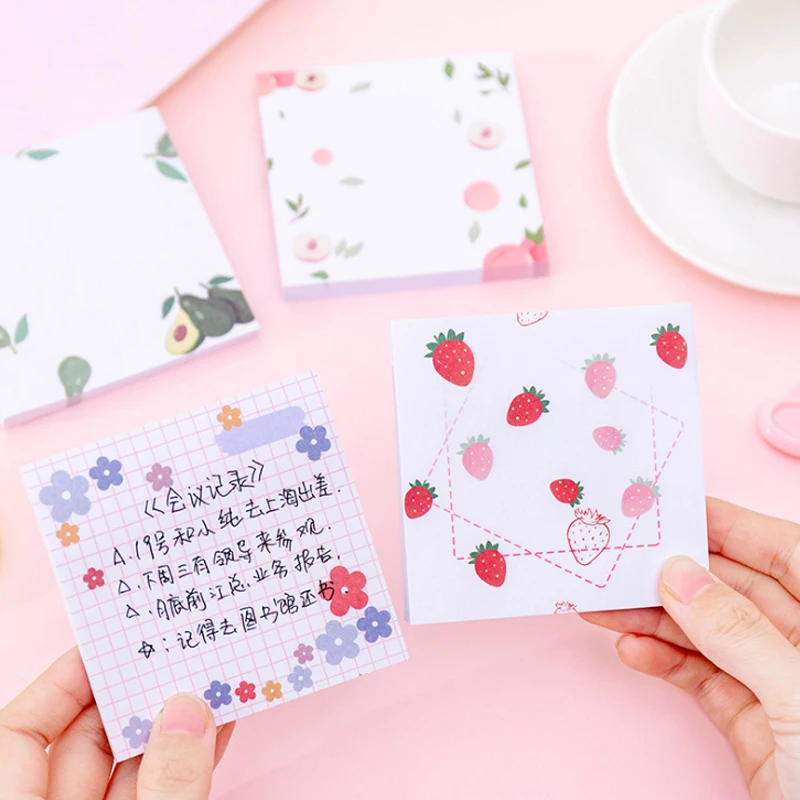 

16packs /lot Lovely Flowers Memo Pad Sticky Notes Memo Notepad Bookmark Gift Stationery Wholesale
