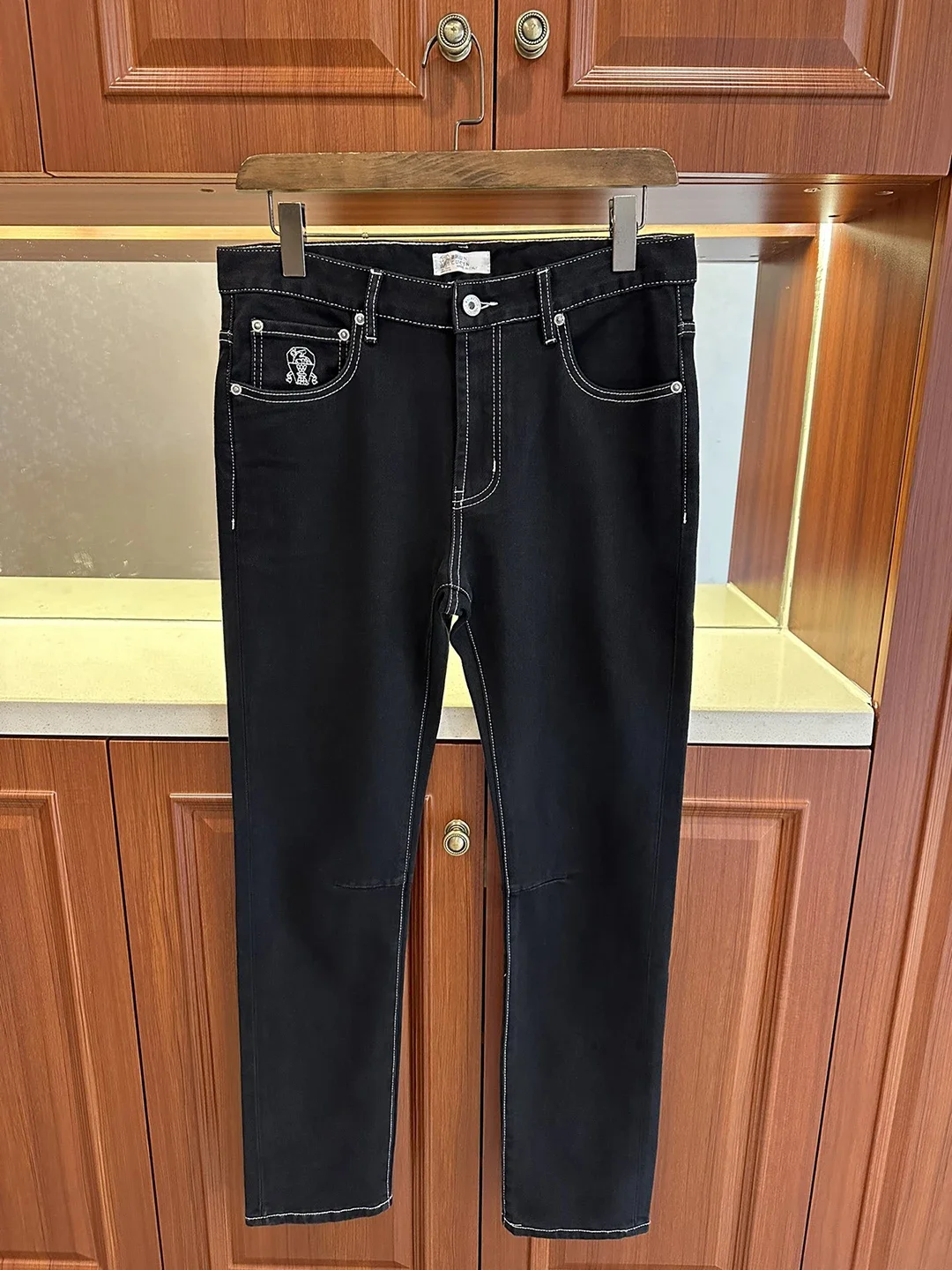 Мужские джинсы BLLIYOSS новинка 2024 джинсовая ткань эластичные модные прямые длинные