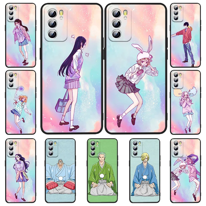 

Beautiful one piece For OPPO Realme 5 6 6i 6s 7 8 8i 9i c3 c11 c21Y Q3S Pro Pro+ 4G Narzo 50A 50i GT Master Pro Black Phone Case