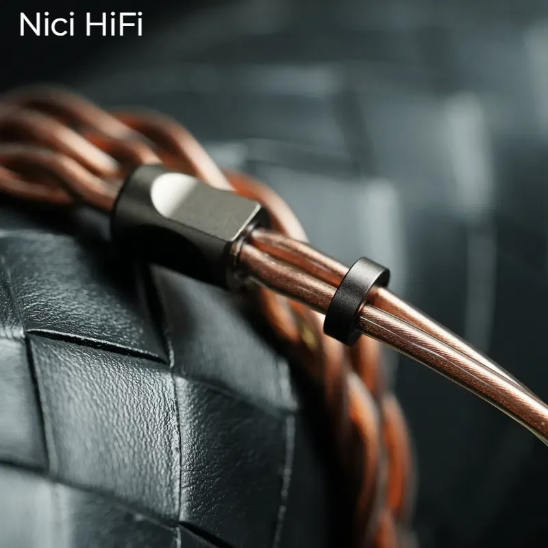 Фото Удлинительный кабель для наушников-вкладышей Nici HiFi-20 с балансом 2,5/3,5/4,4 мм, MMCX/2Pin для Delci Explorer DaVinci Himalaya 5U №4