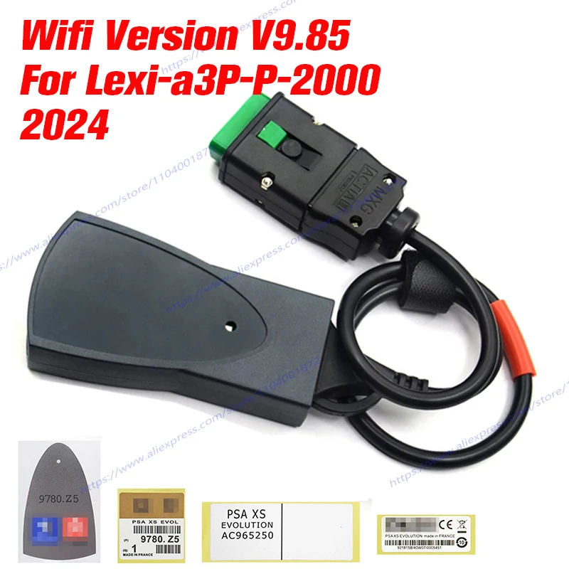 2024 WIFI для LexiA3 PP2000 DiagboxV9.85 автомобильный инструмент USB универсальный PSA XS Evolution