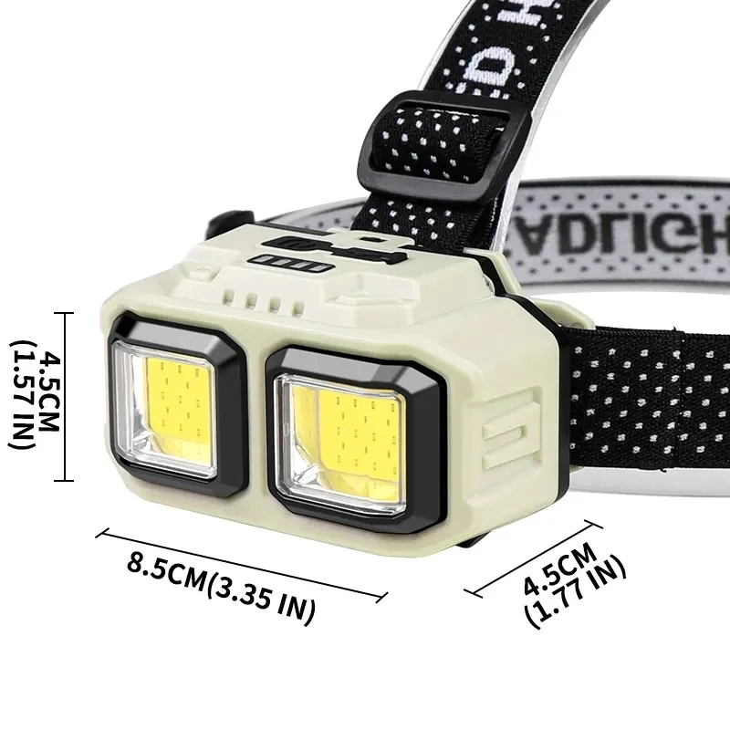 Индукционный Налобный Фонарь Типа C Мощный 4-режимный Светильник