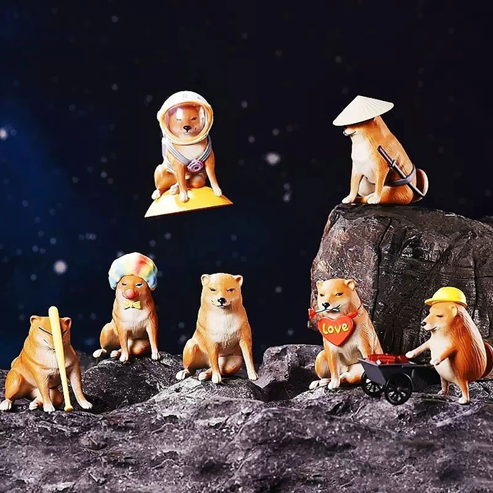 Спасибо, дешевая собака, забавные модели автомобиля, кукла, кавайные фигурки, модель, игрушки, домашние аксессуары, подарки для детей, я просто хочу быть счастливой