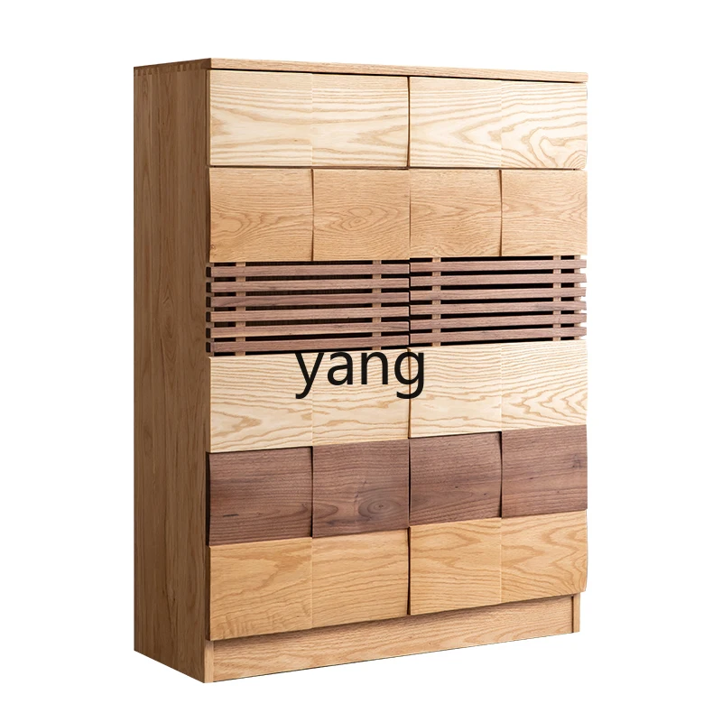 CCL Шкаф для обуви из массива дерева шкаф входа в гостиную полка черного орехового