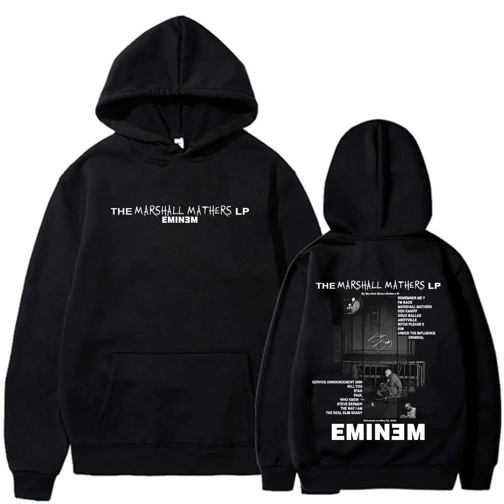Фото Рэпер Eminem 2000, альбом, толстовки с графическим рисунком, мужская и женская одежда, модные толстовки с капюшоном в стиле хип-хоп большого размера с длинными рукавами, уличная одежда №5