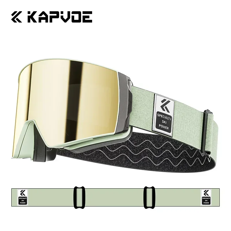 Лыжные очки Kapvoe маска для катания на сноуборде и лыжах мужчин женщин комплект
